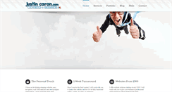 Desktop Screenshot of justincaron.com